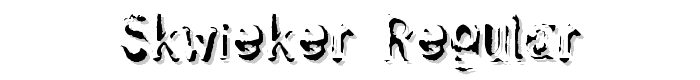 Skwieker Regular font